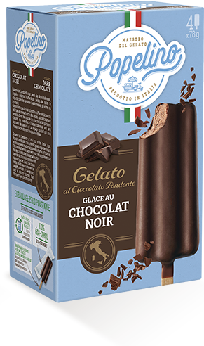 Boîte glaces chocolat noir - Popelino